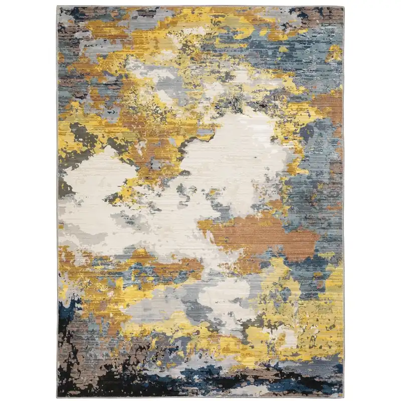 Sphinx Caravan Rug in Yellow Multi - 7.10 x 10.10