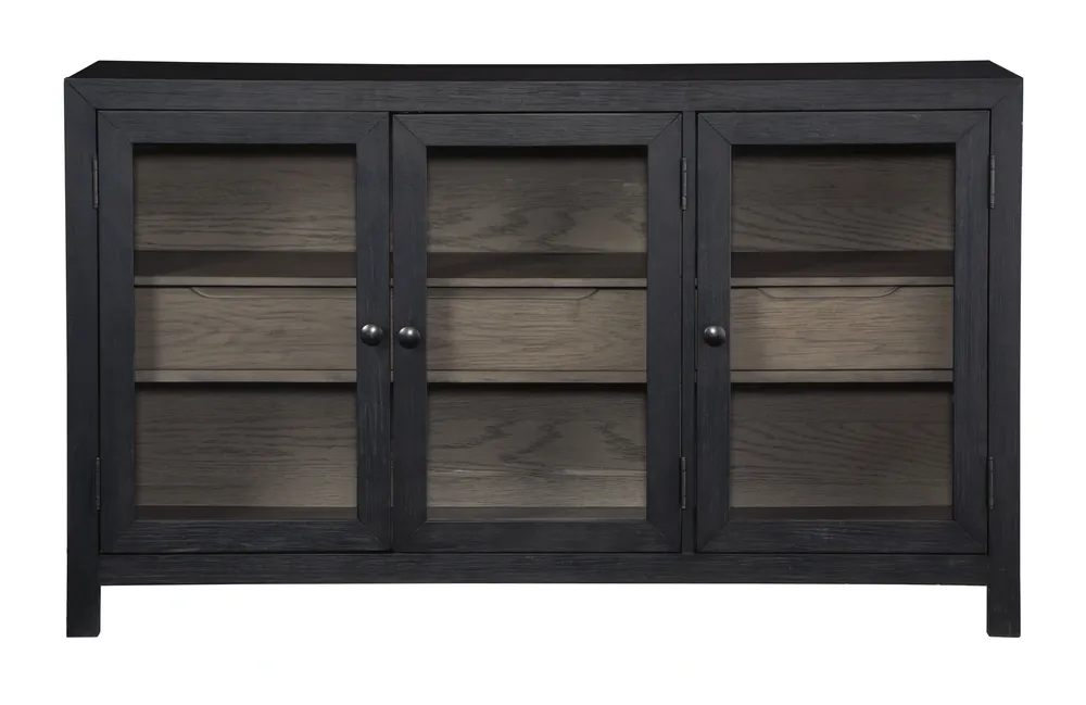 Ashley Lenston 3 door Accent Cabinet in Black/Gray