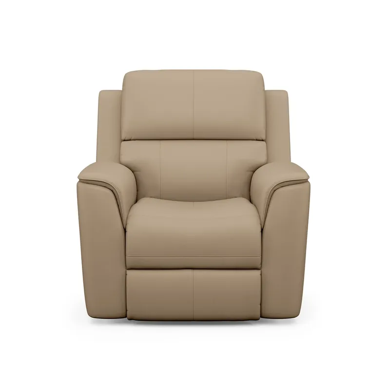 Flexsteel Henry Wheat Leather Power Recliner