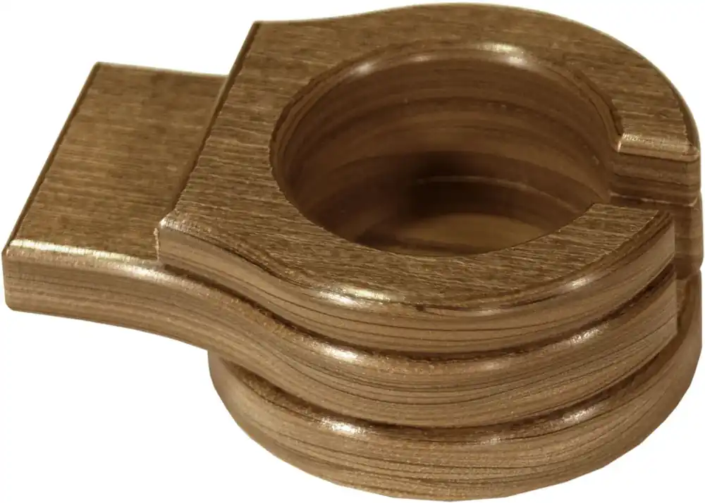 Amish Outdoors Adirondack Antique Mahogany Stationary Cup Holder