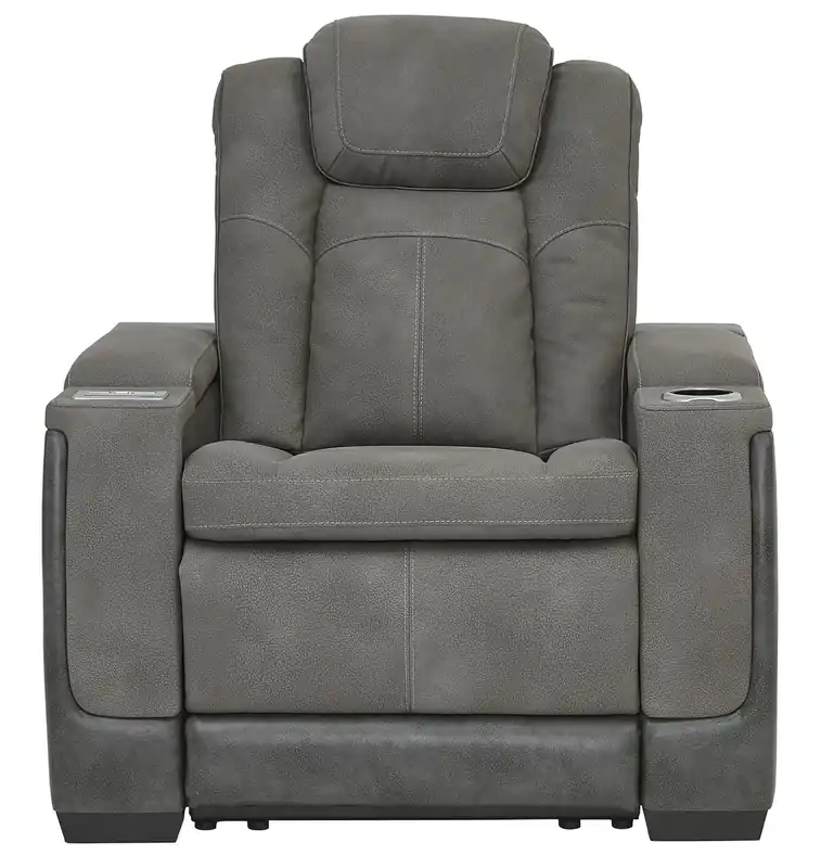 Ashley Next-Gen Gray Power Headrest Recliner