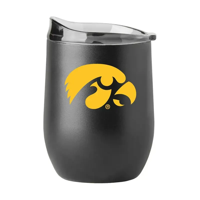 Logo Brands Iowa Hawkeyes 16-Ounce Flipside Powder-Coated Wine Tumbler