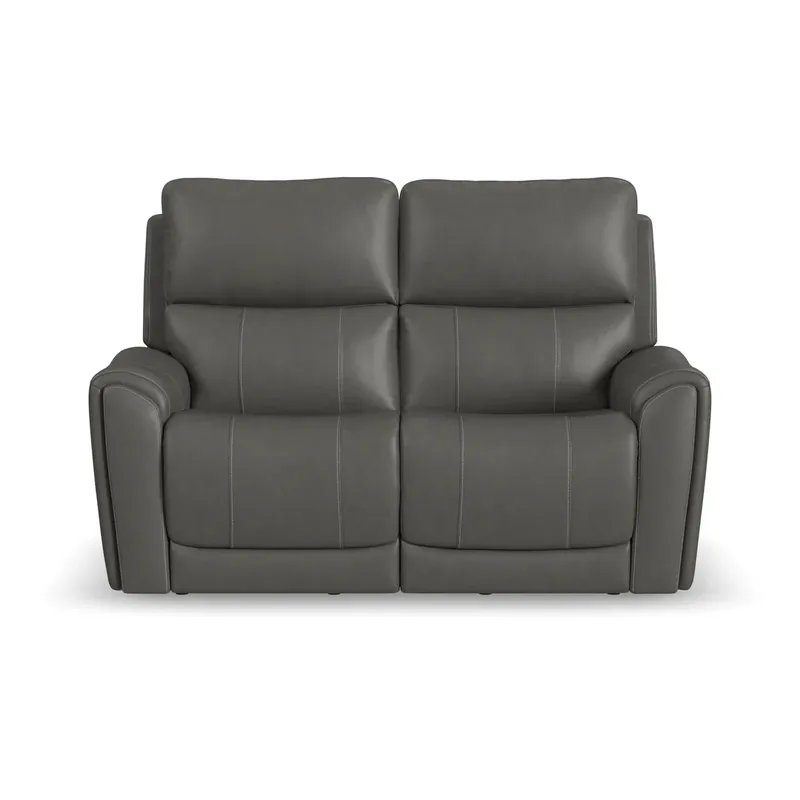 Flexsteel Carter Smoke Power Reclining Loveseat