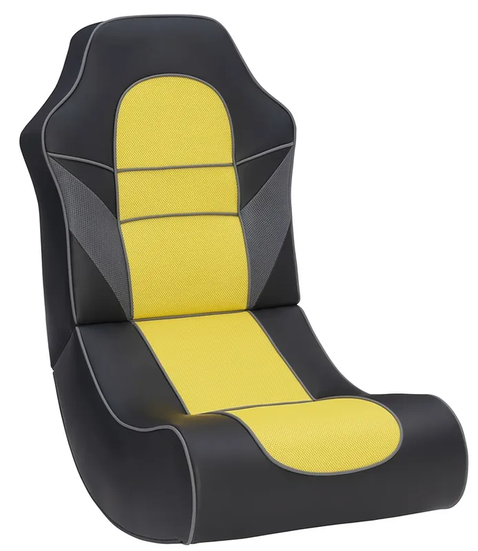 Linon Klutch Yellow Game Rocking Chair