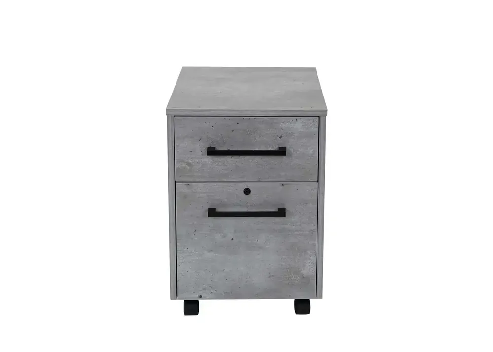 Martin Furniture Mason Concrete Rolling File