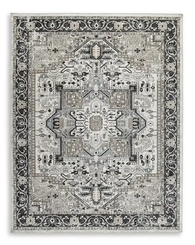 Ashley Gregmoore Washable Rug in Gray - 5.2 x 6.10