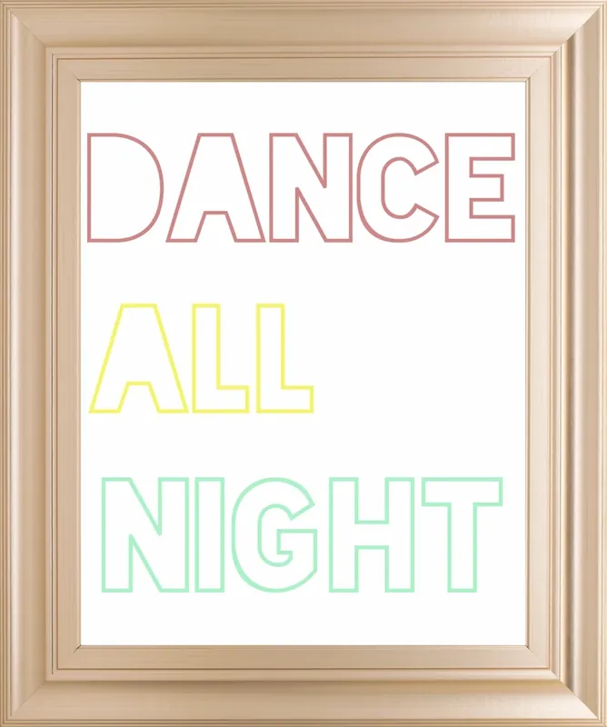 Classy Art Dance All Night 22 X 26