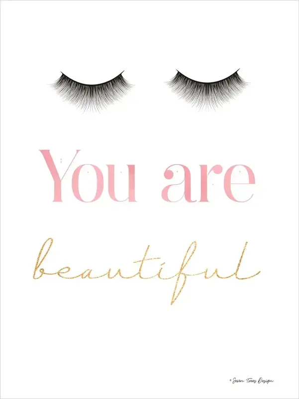 Classy Art You Are Beautiful 16 X 20