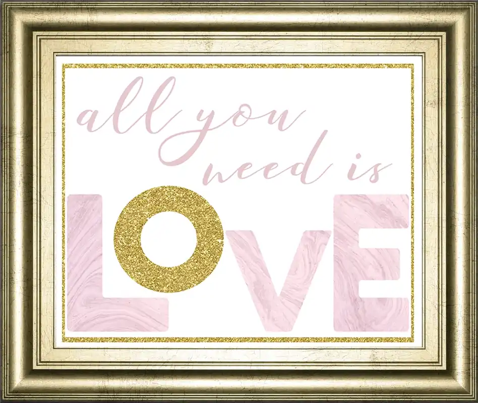 Classy Art All You Need Is Love 22 X 26