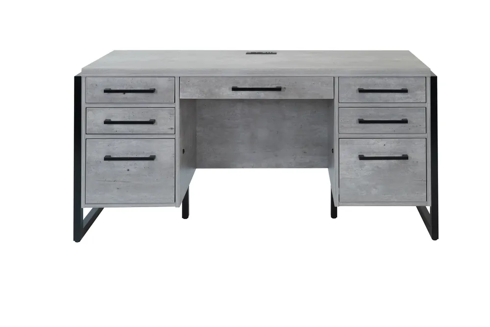 Martin Furniture Mason Concrete Credenza Desk