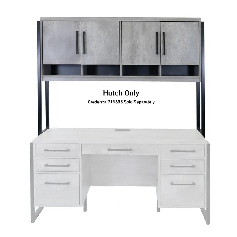 Martin Furniture Martin Furniture Mason Hutch in Concrete