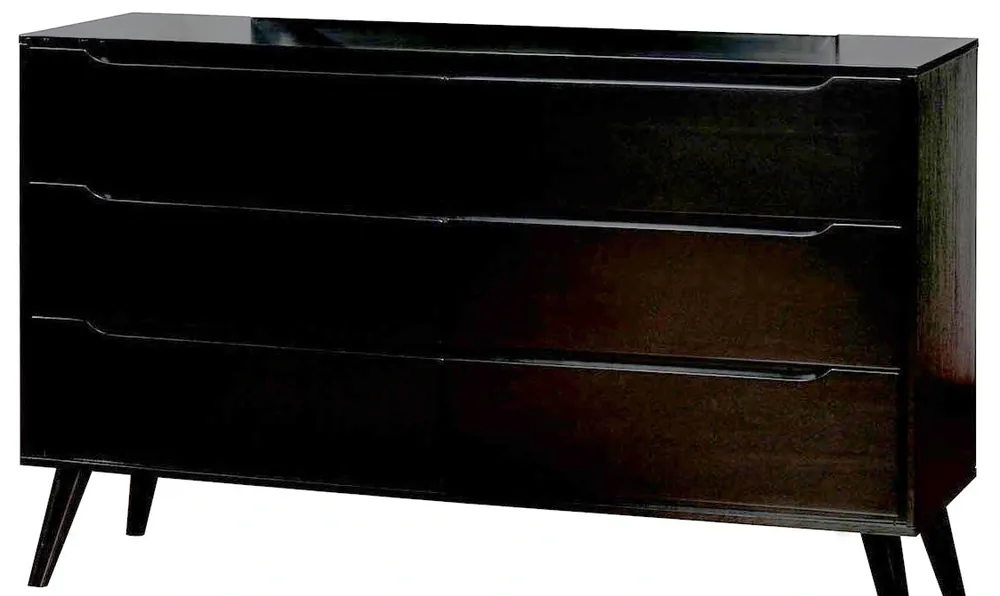 Furniture of America Lennart Black Dresser