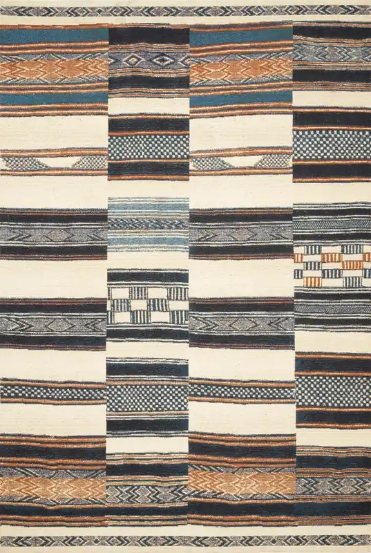 Loloi Mika Outdoor Rug in Blue - 7.10 x 11.2