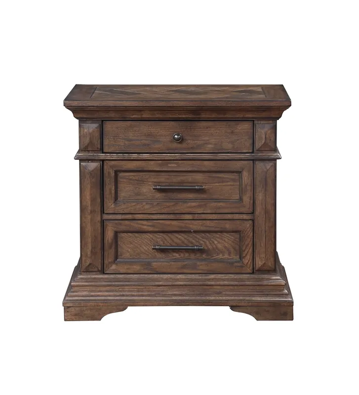 New Classic Mar Vista Brushed Walnut Nightstand