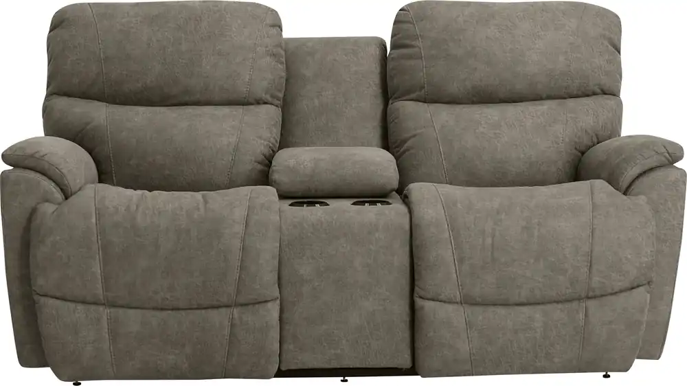 La-Z-Boy Trouper Sable Power Reclining Loveseat with Console