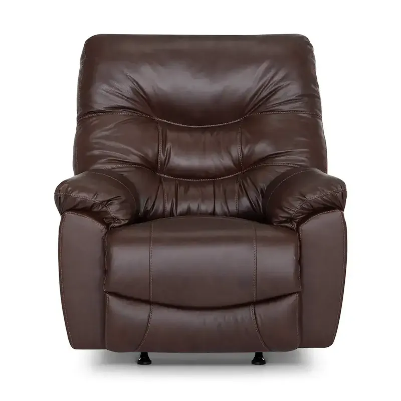 Franklin Trilogy Brown Leather Rocker Recliner