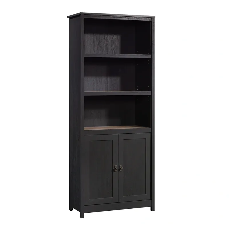 Sauder Cottage Road Black Bookcase