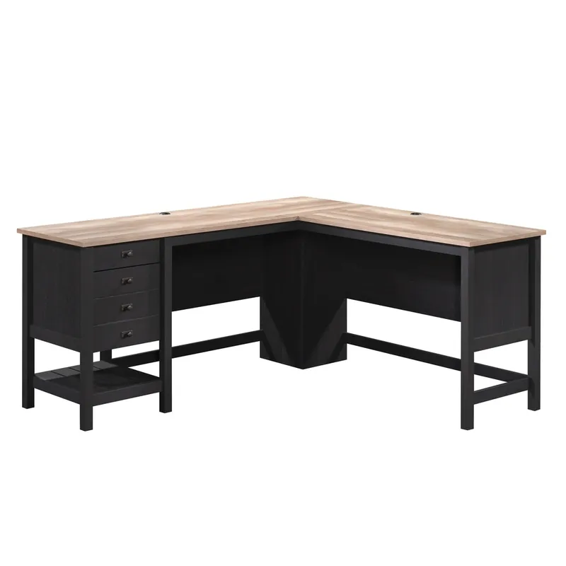 Sauder Cottage Road Black Corner Desk