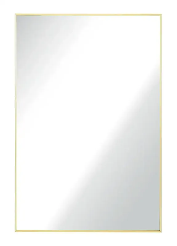 Garber Corp 24" x 36" Brass Rectangle Mirror