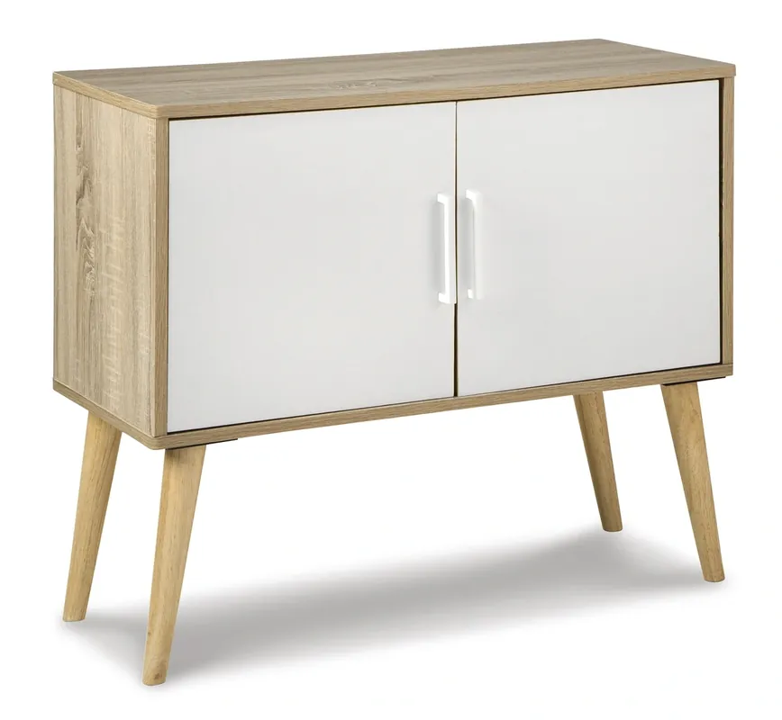 Ashley Orinfield Natural/White Accent Cabinet