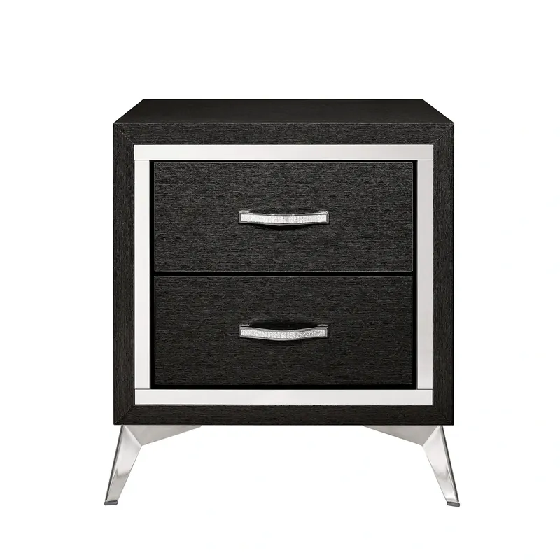 New Classic Huxley Black Nightstand