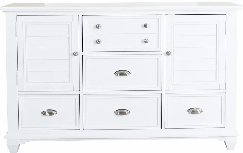 New Classic Jamestown White Dresser
