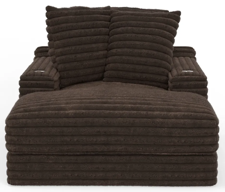 Jackson Comfrey Chocolate Chaise Lounge