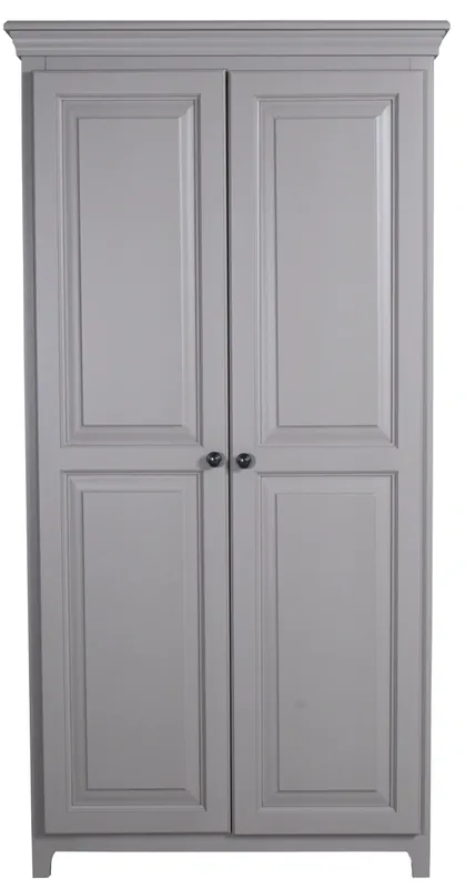 Archbold Furniture Tall 2-Door Gray Storage Pantry