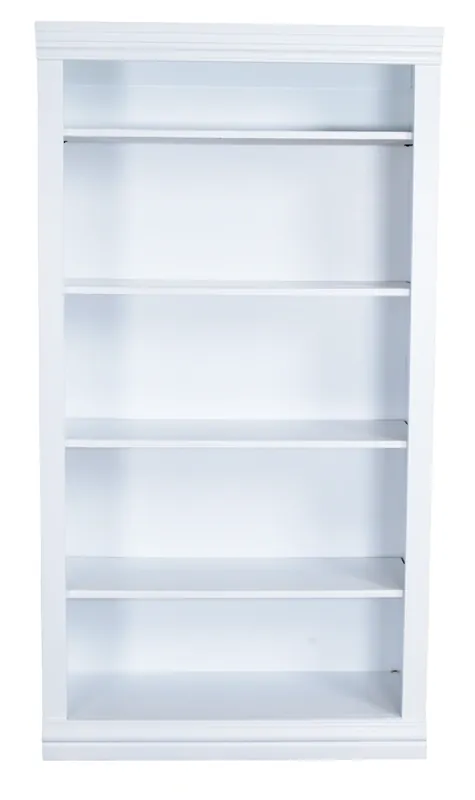 Fenix Furniture DZ 60" White Bookcase