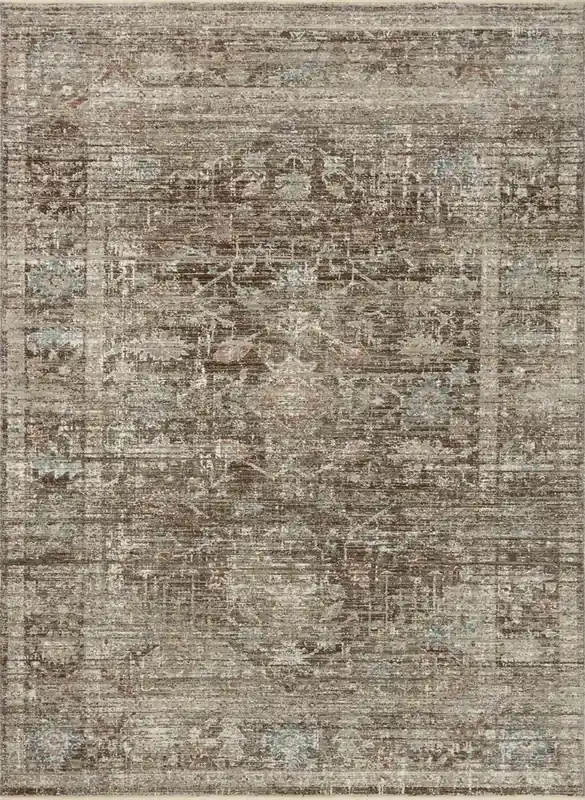 Loloi Millie Rug in Charcoal - 5.3 x 7.6