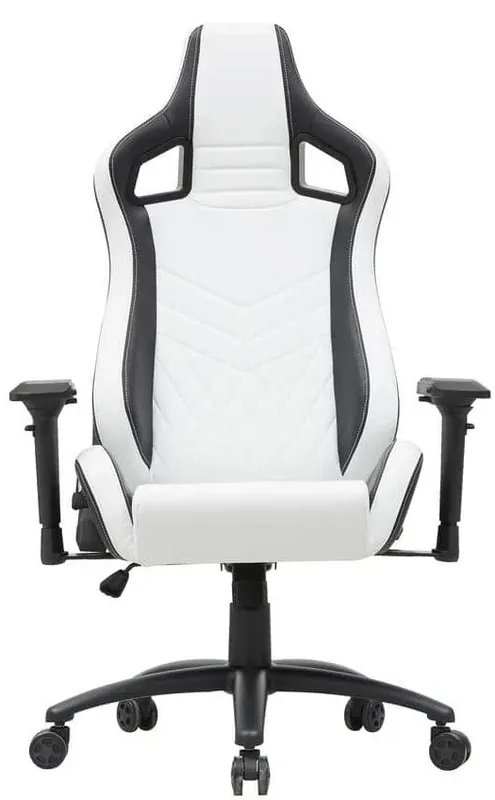Furniture of America Good Game White and Black Racing Gaming Chair