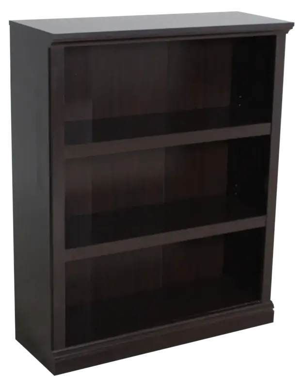 Sauder Select 3 Shelf Short Bookcase in Jamocha Brown