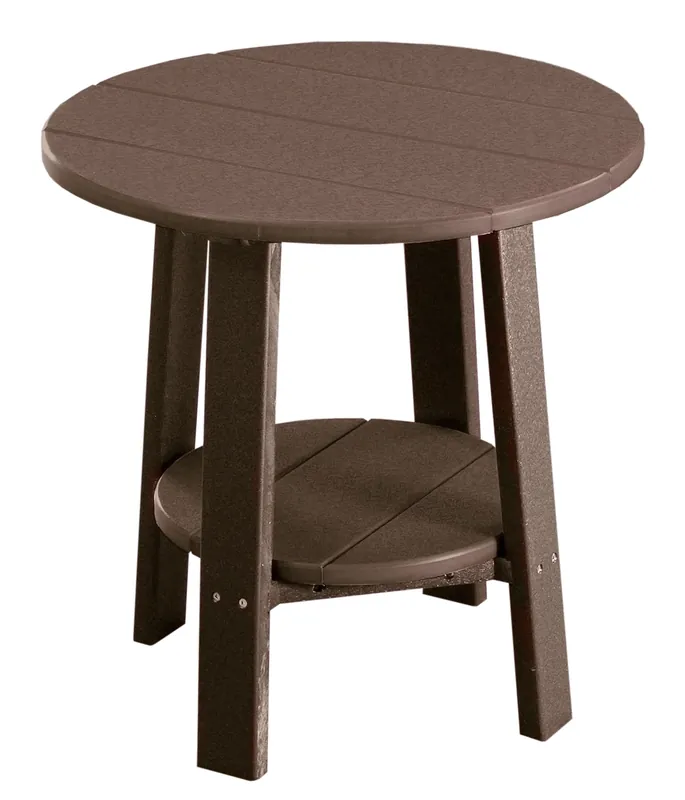 Amish Outdoors Deluxe 22-Inch Chestnut Side Table
