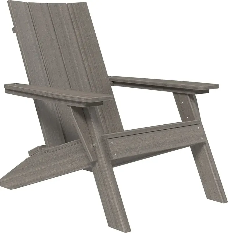 Amish Outdoors Urban Coastal Gray Adirondack Chair