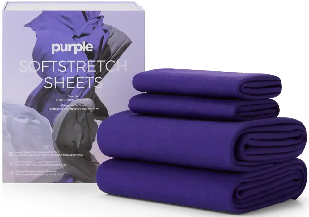 Purple Full Deep Purple SoftStretch Sheets