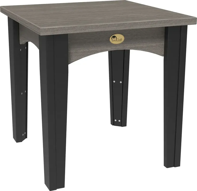 Amish Outdoors Island Coastal Gray/Black End Table