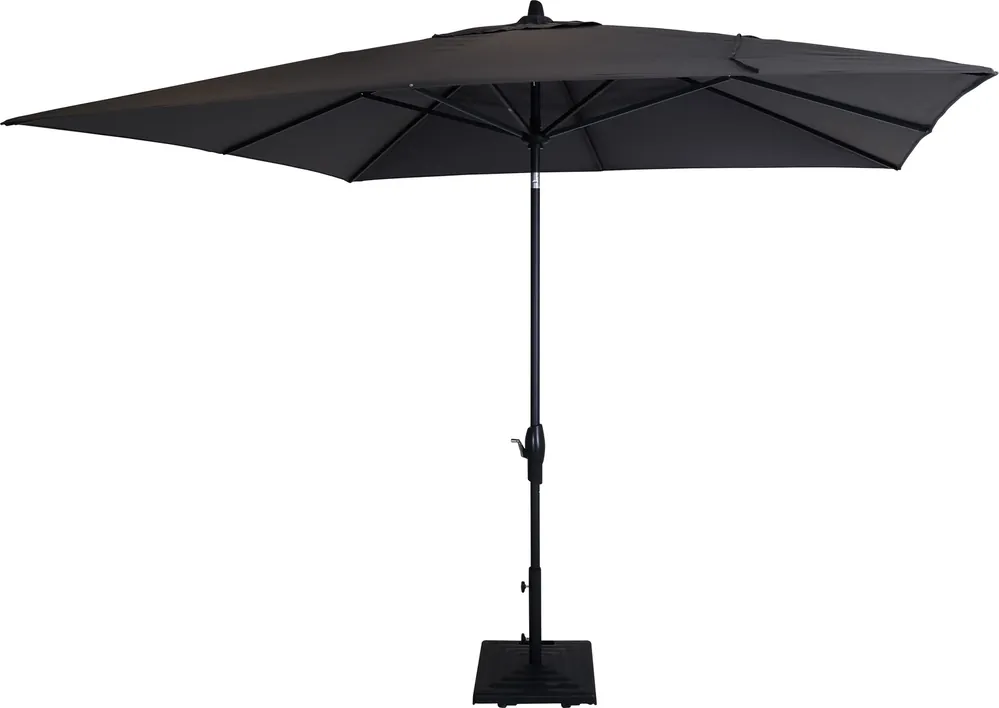 Treasure Garden Auto-Tilt Patio Umbrella in Carbon Black - 8 x 10