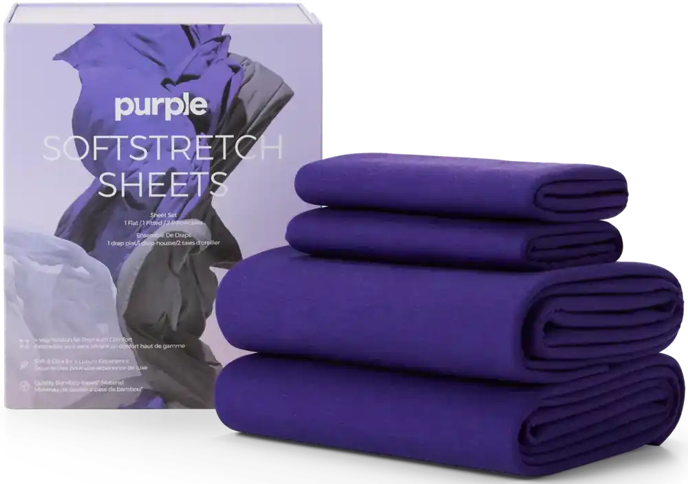 Purple King/California King Deep Purple SoftStretch Sheet