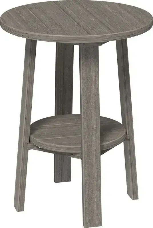 Amish Outdoors Deluxe 28-Inch Coastal Gray Side Table