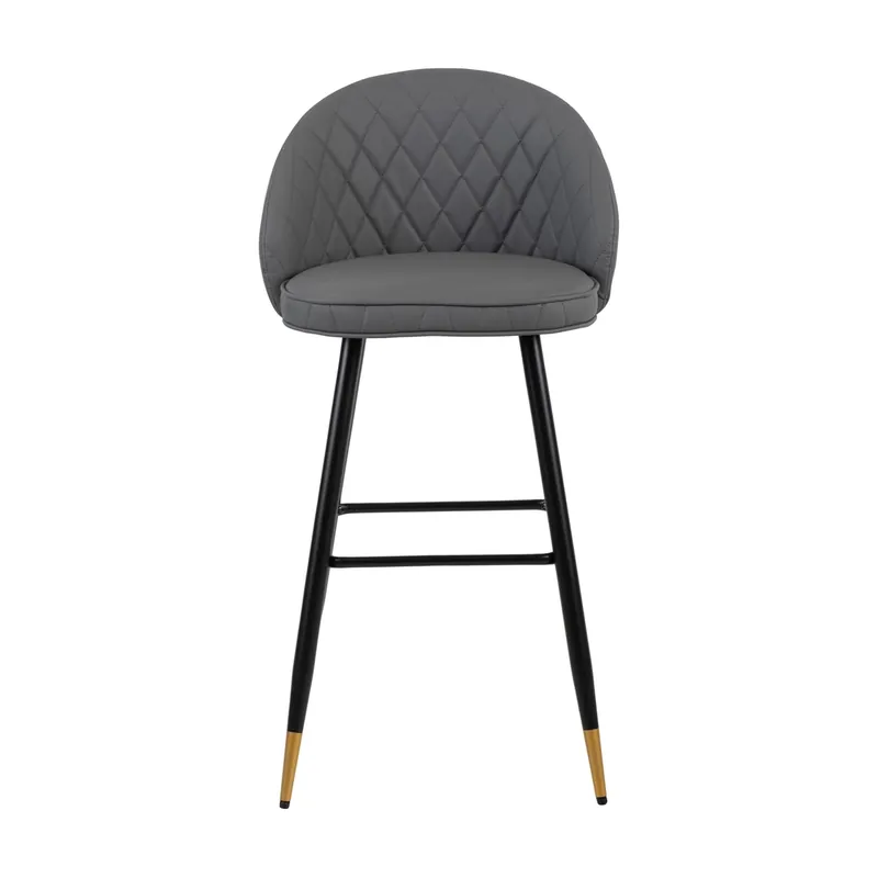 New Classic Oliver Gray Faux Leather Barstool