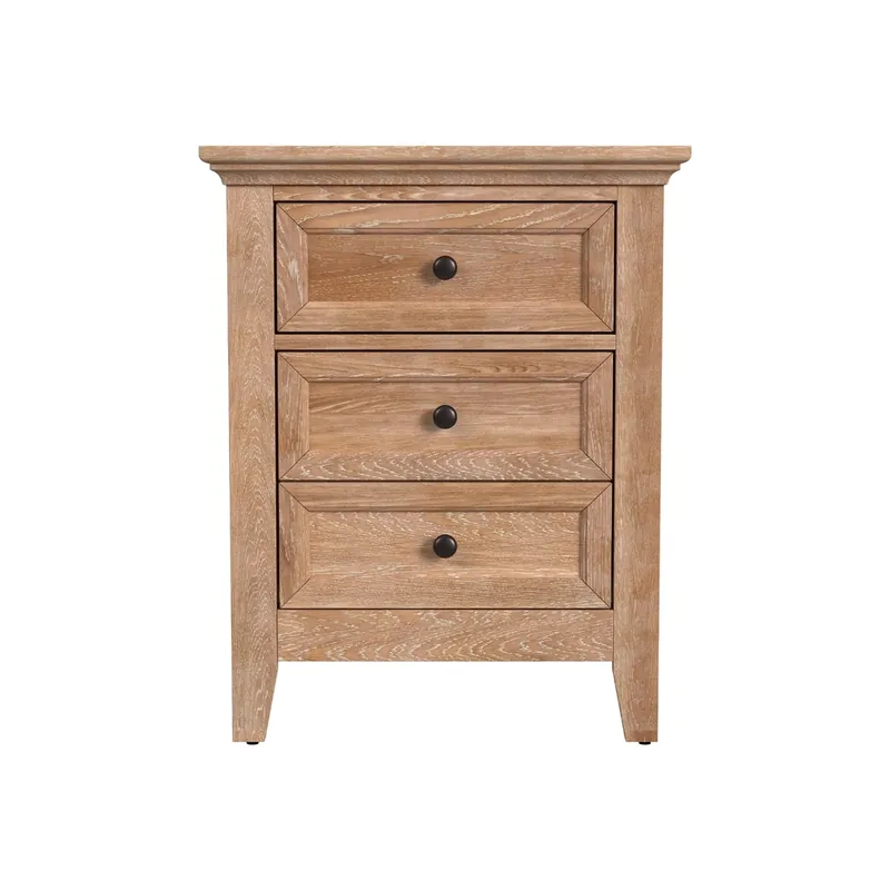 Intercon San Mateo Wheat 3-Drawer Nightstand