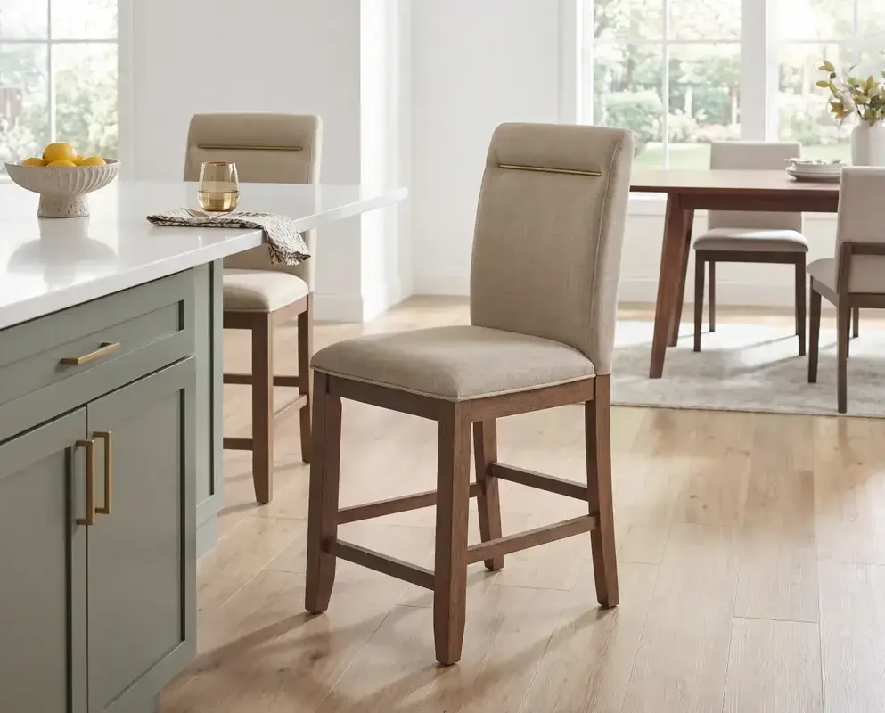 Steve Silver Garland Upholstered Counter Stool