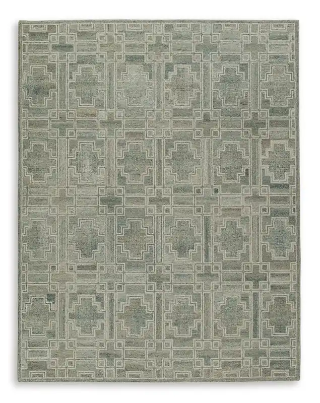 Ashley Jossland Rug in Green - 7.6 x 10
