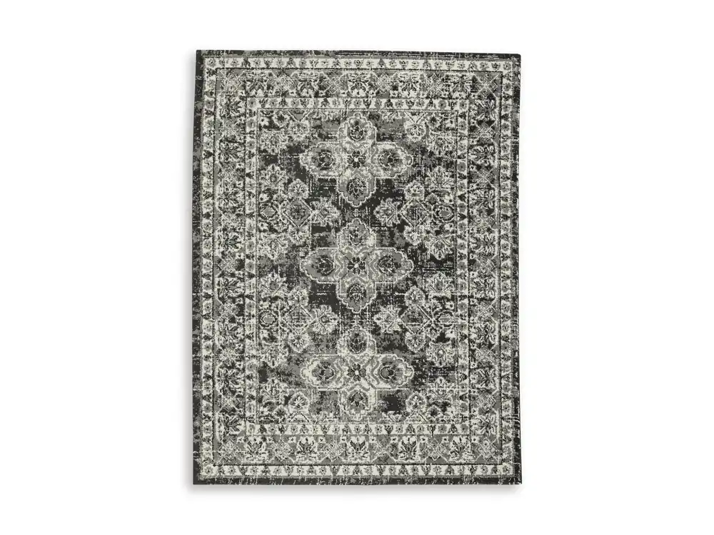 Ashley Glennisman Rug in Black - 5 x 8