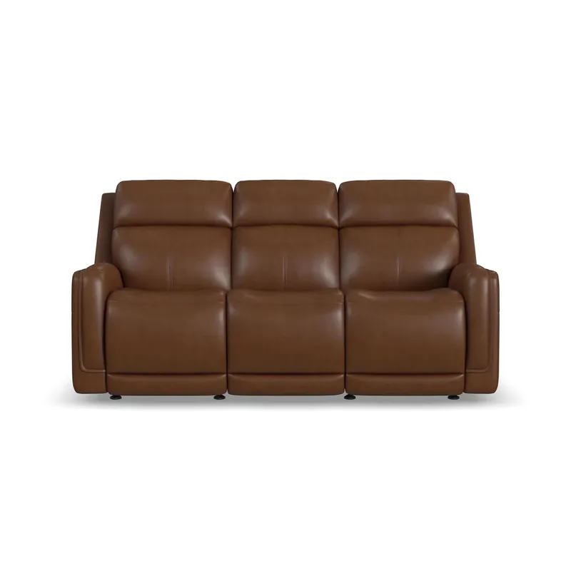Flexsteel Alister Sedona Leather Power Gliding Sofa