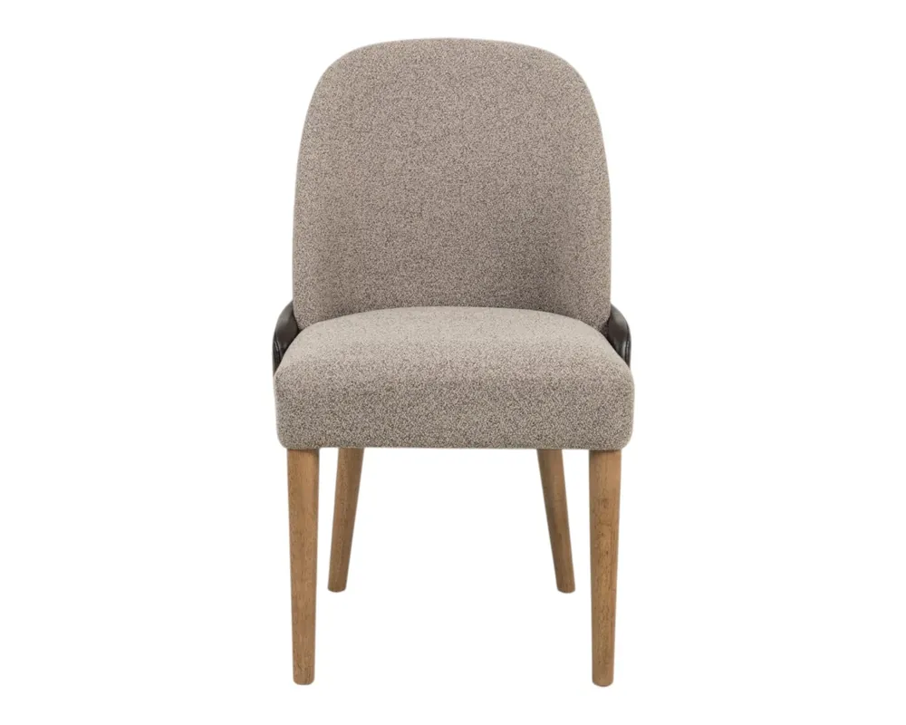 Bernards Furniture Calia Upholstered Dining Chair in Coffee/Eucalyptus