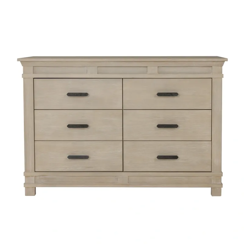 C&T Int'l Brookfield Heritage Fog 6-Drawer Dresser