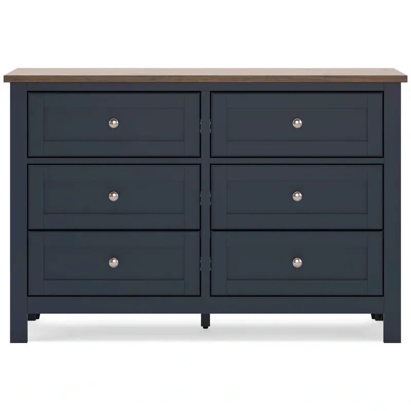 Ashley Landocken Blue 6-Drawer Dresser