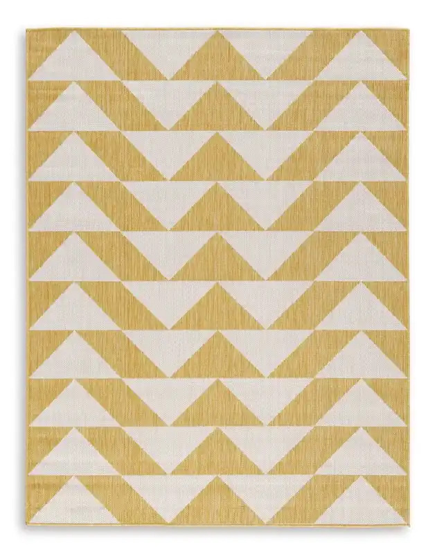 Ashley Thomley Rug in Yellow - 7.7 x 10