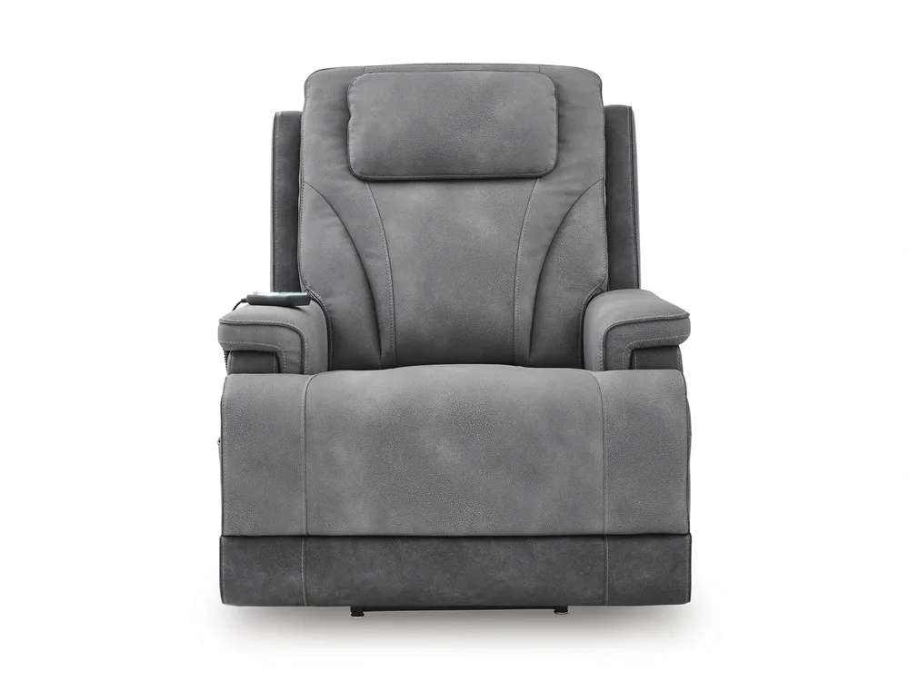 Ashley Peaceful Pause Slate Power Lift Recliner